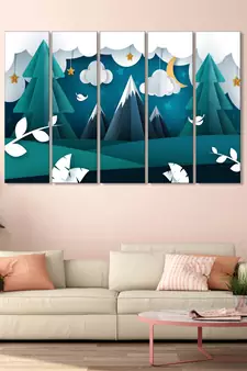 999Store    Green wood home wall decor