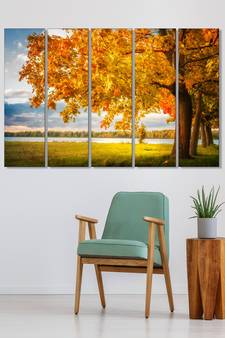 999Store    Yellow  wood home wall decor