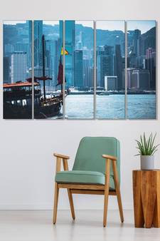 999Store    Blue wood home wall decor