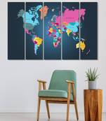 999Store    Blue wood home wall decor