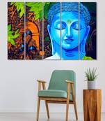 999Store    Blue wood home wall decor