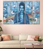 999Store    Blue wood home wall decor