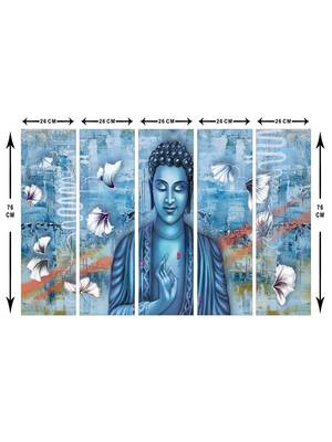 999Store    Blue wood home wall decor 5