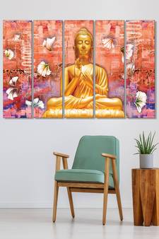 999Store    Yellow  wood home wall decor
