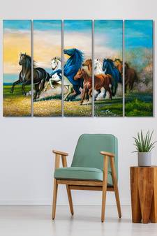 999Store    Blue wood home wall decor