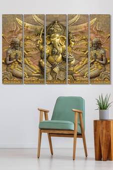 999Store    Yellow  wood home wall decor