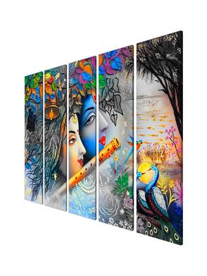 999Store    Blue wood home wall decor 3