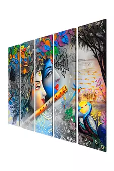 999Store    Blue wood home wall decor