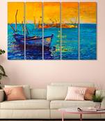 999Store    Blue  wood home wall decor