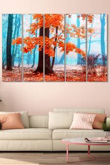 999Store    Red wood home wall decor