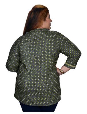 Grey printed poly cotton cotton-tops 4