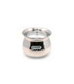 Coconut Stainless Steel - Cookware/ Gaze Hammered Handi With Lid-1 Unit - Capacity - 500 ML