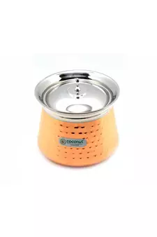 Coconut Stainless Steel - Cookware/ Athens Copper Hammered Handi With Lid-1 Unit - Capacity - 2000 ML