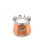 Coconut Stainless Steel - Cookware/ Delight Copper Handi With Lid-1 Unit - Capacity - 2000 ML