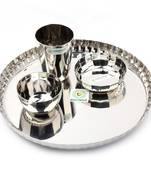 Coconut Stainless Steel (Heavy Guage) Citrus Dinner Set / Dinnerware - 4 Pieces