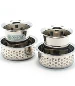 Coconut  Kumbakonam Dabara Set  Pack of 2 , Capacity -150ML Each Glass