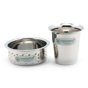 Coconut  Kumbakonam Dabara Set  Pack of 2 , Capacity -150ML Each Glass 2