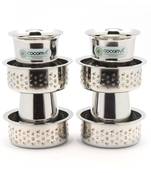 Coconut  Kumbakonam Dabara Set Pack of 4  , Capacity -150ML Each Glass