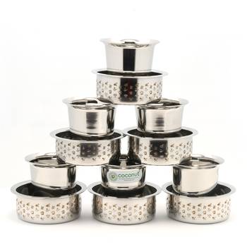 Coconut  Kumbakonam Dabara Set  Pack of 6  , Capacity -150MLEach Glass 1