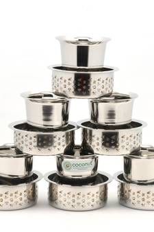 Coconut  Kumbakonam Dabara Set  Pack of 6  , Capacity -150MLEach Glass