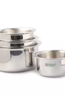 Coconut Stainless Steel Fusion Series Triply Tope Set / Cookware -  Unit -20CM - (Induction Friendly)