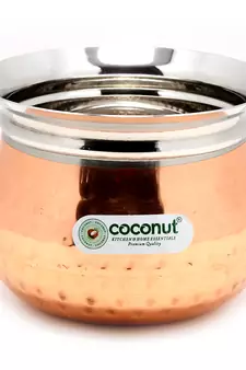 Coconut Stainless Steel - Cookware/Iveo Hammered Handi Capacity - 850 ML