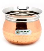 Coconut Stainless Steel - Cookware/Iveo Hammered Handi Capacity - 1400 ML