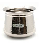 Coconut Stainless Steel - Cookware/Radiant Hammered Handi Capacity - 1400 ML