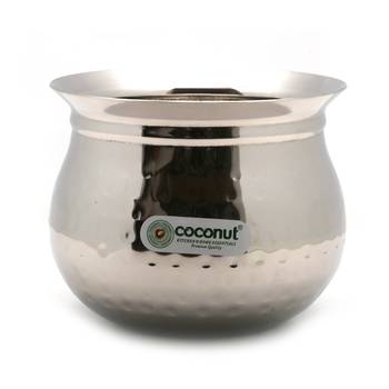 Coconut Stainless Steel - Cookware/Oreo Hammered Handi Capacity - 350 ML 1