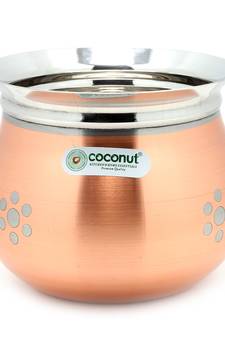 Coconut Stainless Steel - Cookware/Daisy  Handi Capacity - 850 ML