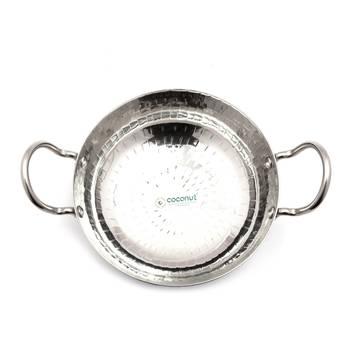 Coconut Stainless Steel Hammered Kadai/Cookware for Kithchen Essentials 2