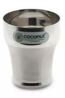 Coconut Stainless Steel Baleno Glasses / Tumbler - Set of 3 (300 ML Each Glass)