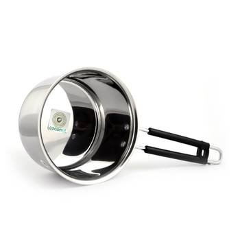 Coconut Stainless Steel Plain Sauce Pan - 1 Unit - Capacity - 800 ML , Color - Silver - Dimension -15 Cms 3