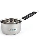 Coconut Stainless Steel Plain Sauce Pan- 1 Unit - Capacity -  1500ML, Color - Silver - Dimension - 18 Cms
