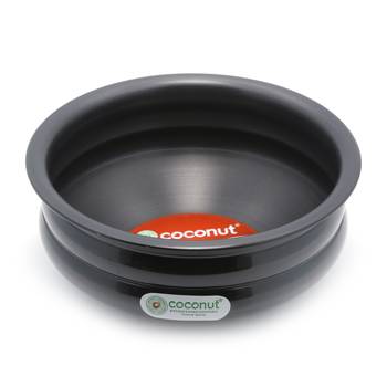 Coconut Hard Anodised Urli Pot Ringer Shape Cookware / Kitchenware  Handi  1 Litres , Black 2