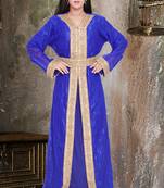 SALE New Event Moroccan Net Kaftans Wedding Dress Very Fancy Long Gown 