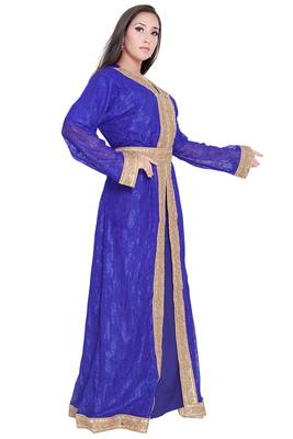 SALE New Event Moroccan Net Kaftans Wedding Dress Very Fancy Long Gown  2