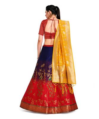 multicolor art silk ethnic lehengas 3