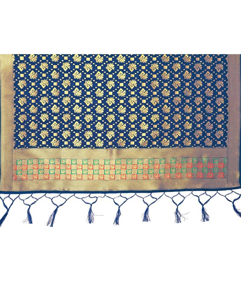 multicolor art silk ethnic lehengas