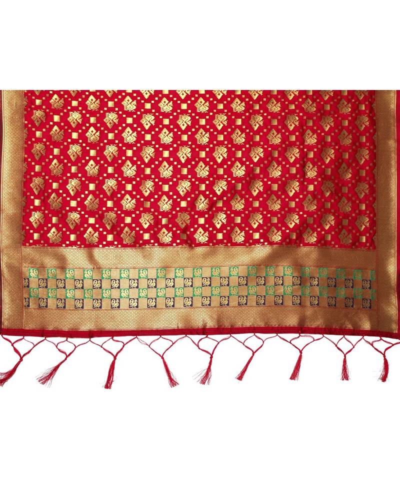 multicolor art silk ethnic lehengas