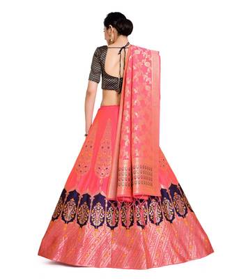 multicolor art silk ethnic lehengas 3