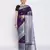 blue Oraganza Silk Banarasi Zari Booti Skirt Border Saree