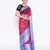 pink Oraganza Silk Banarasi Zari Booti Skirt Border Saree