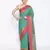 green Silk Blend Banarasi Satan Border saree