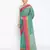 green Silk Blend Banarasi Satan Border saree
