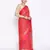 red Silk Blend Banarasi Satan Border saree
