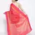 red Silk Blend Banarasi Satan Border saree