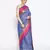 blue Silk Blend Banarasi Satan Border saree