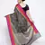 black Silk Blend Banarasi Satan Border saree