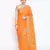orange Silk Blend Banarasi Meena Boota Saree